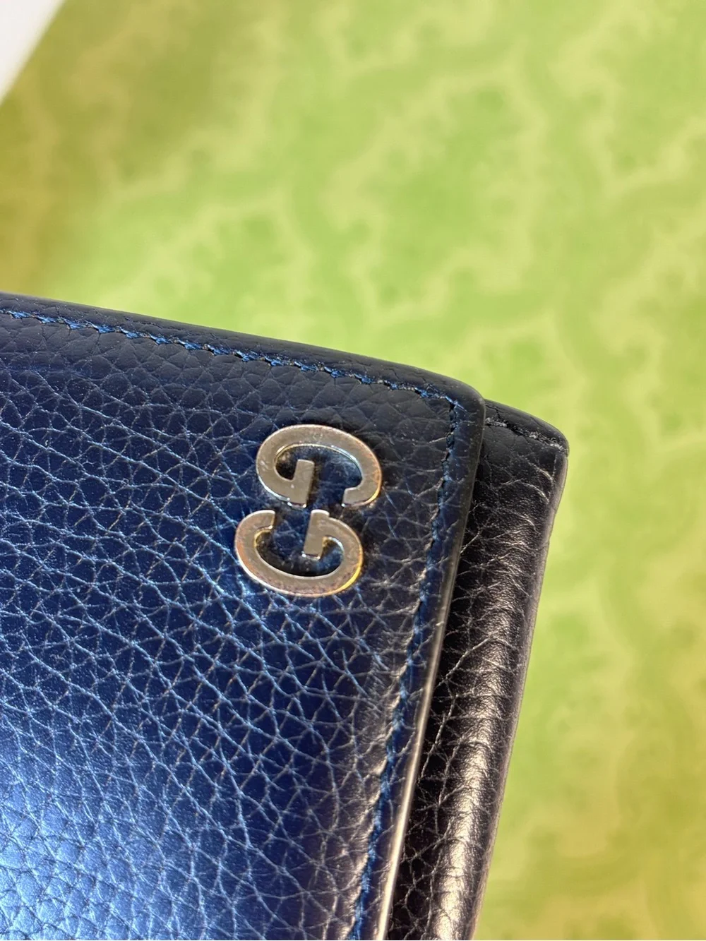 Gucci Navy Bifold Wallet